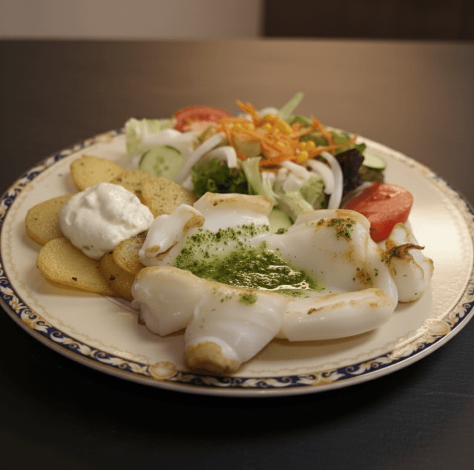 Plato combinado de sepia